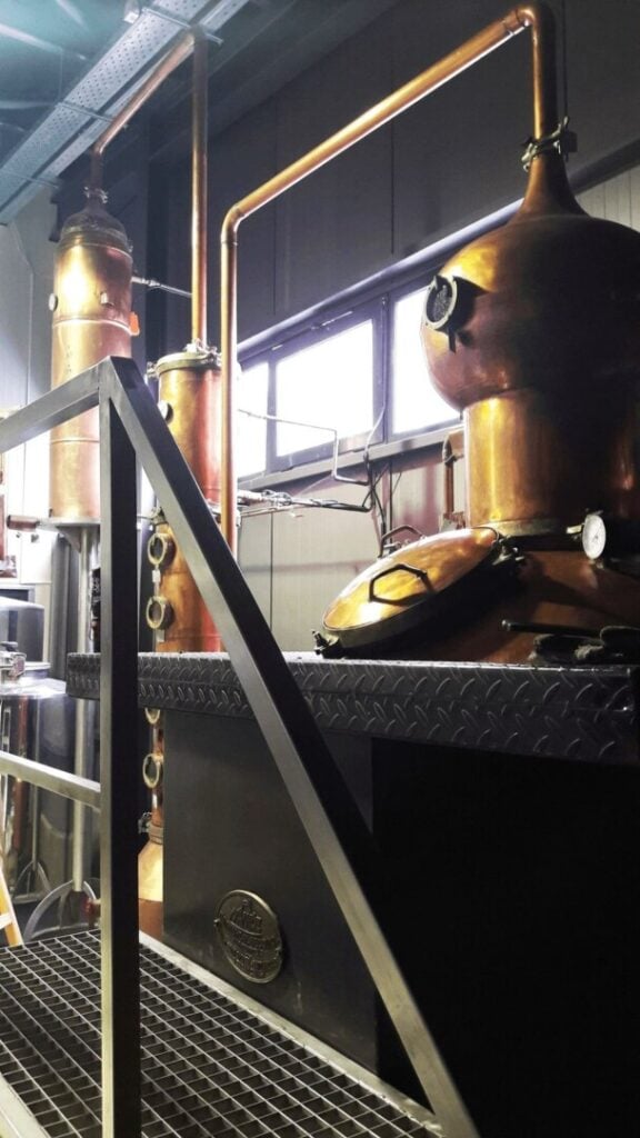 part of copper 'Dorodouli Tsipouro' distillery